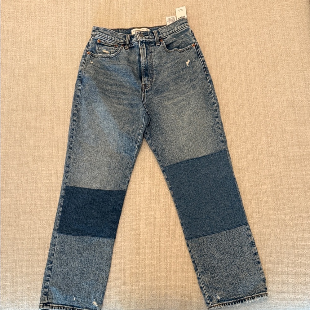 Abercrombie The Ankle Straight Patchwork
